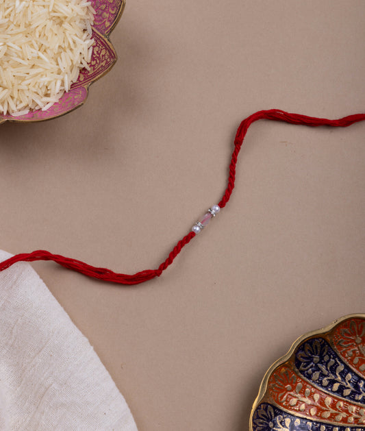 Crystal bead minimal rakhi