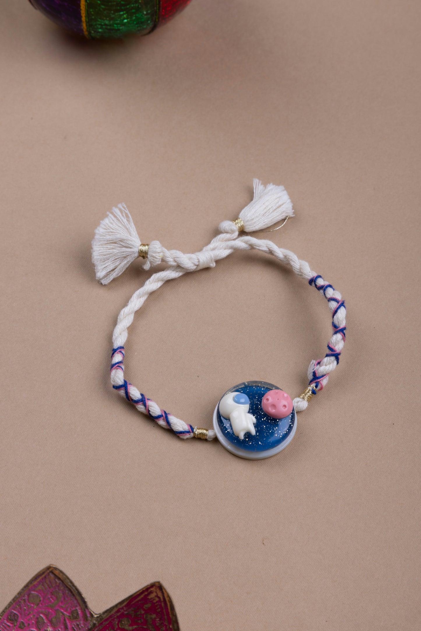Astronaut thread weave kids rakhi