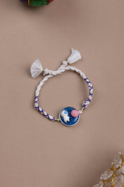Astronaut thread weave kids rakhi
