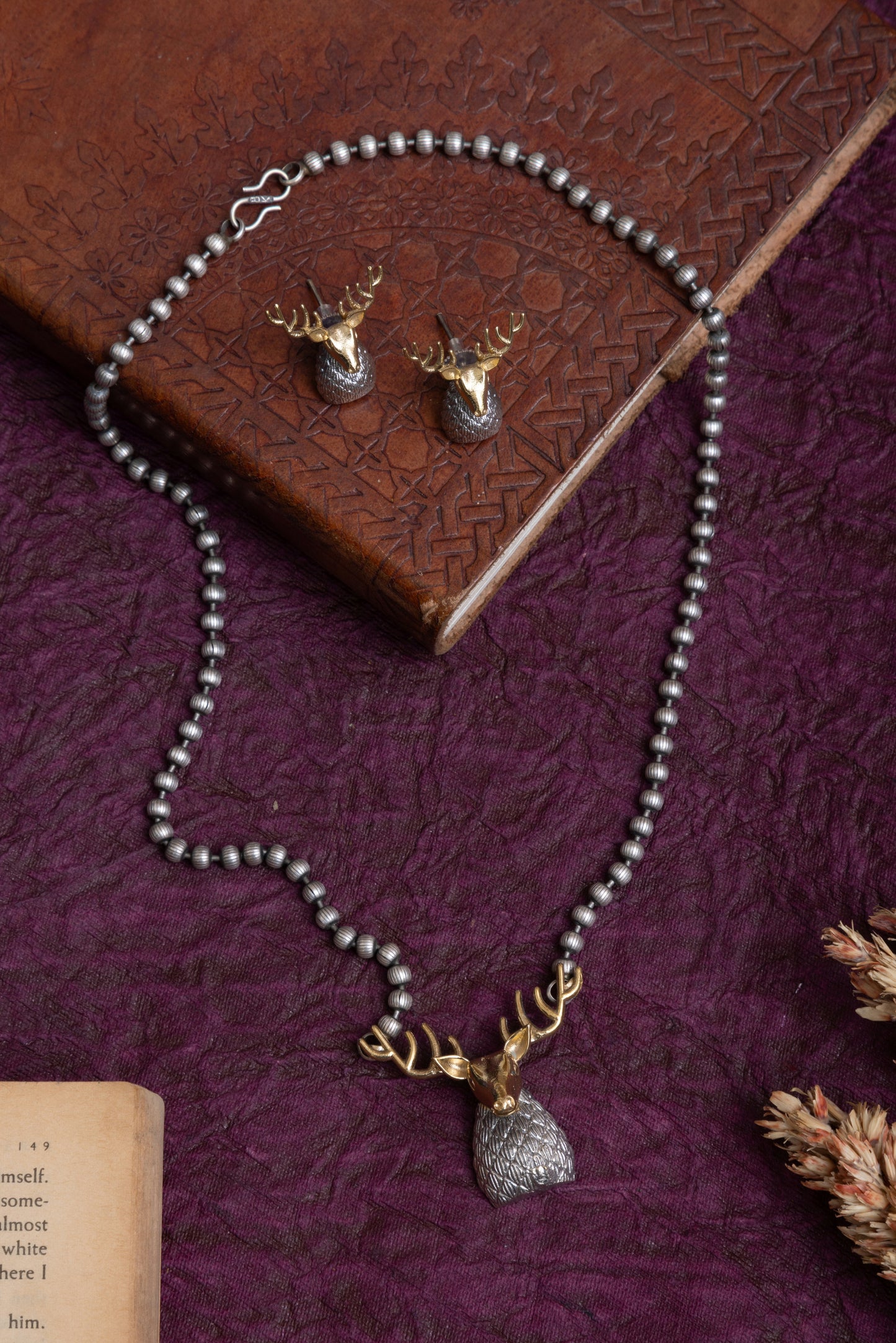 Upcy Unicorn two tone necklace