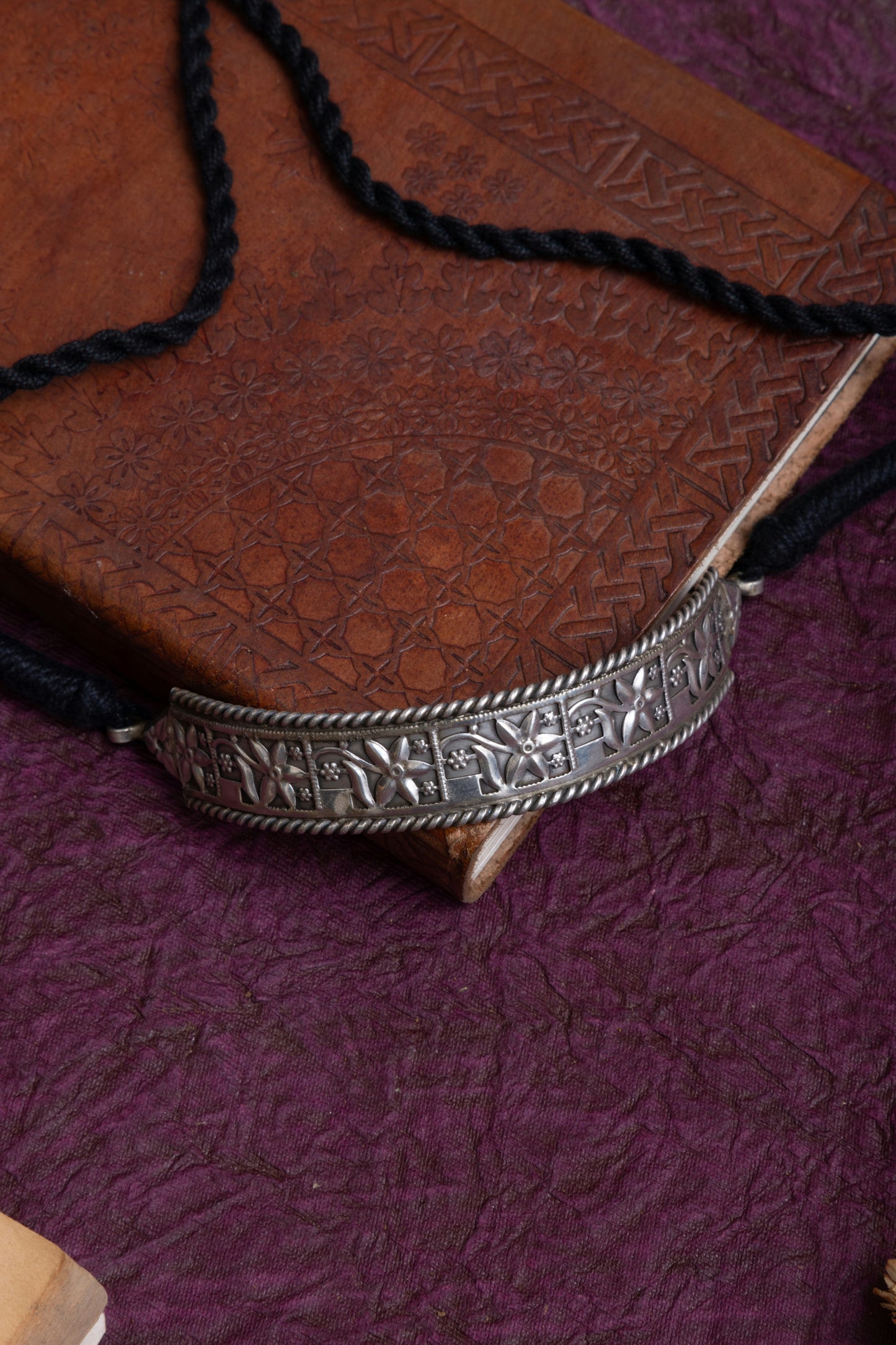 Phani Antique silver hasli choker