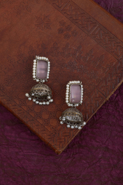 Meha  silver stone choker