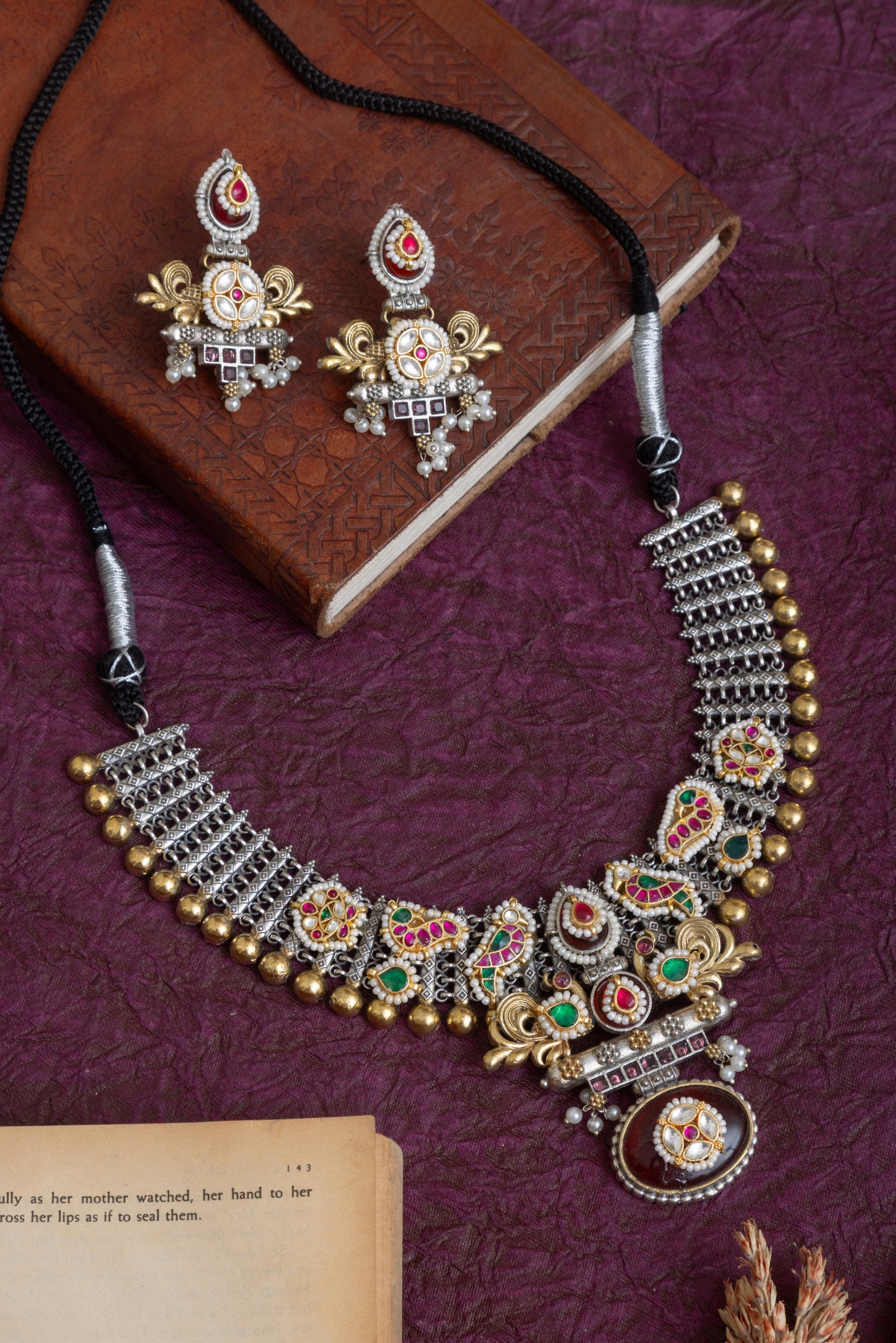 Sonam fusion kundan necklace