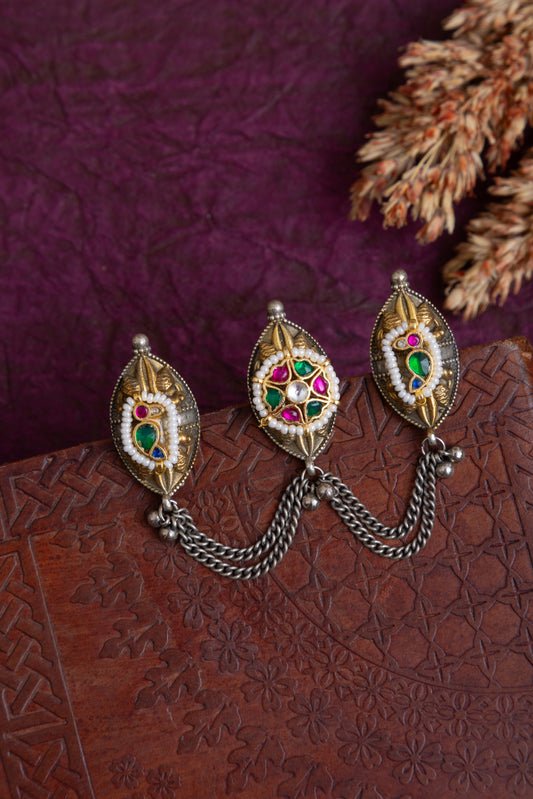 Gurleen fusion kundan ring