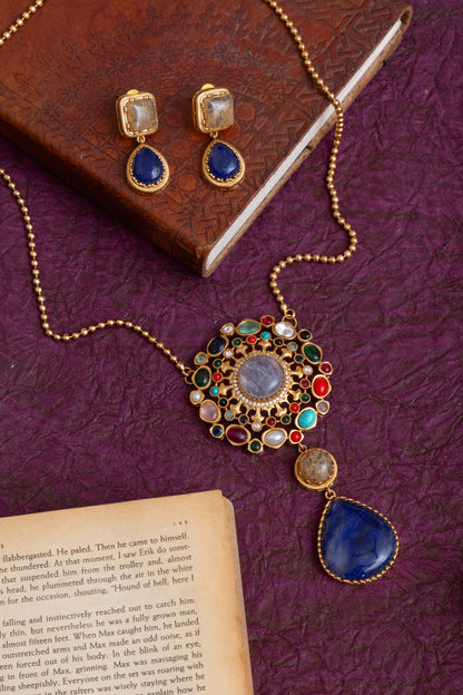 Parul Russian stone gold necklace
