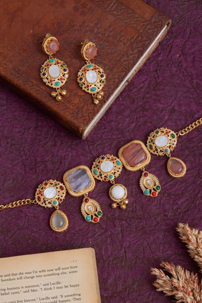 Anitha Russian stone choker