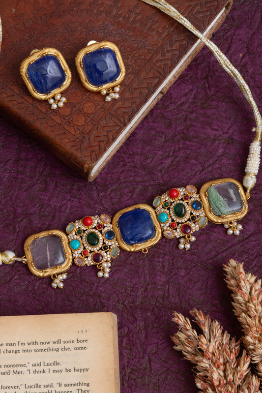 Bhavya Russian stone choker