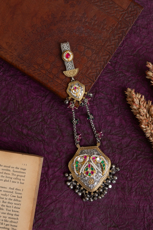 Pachi kundan fusion waist juda