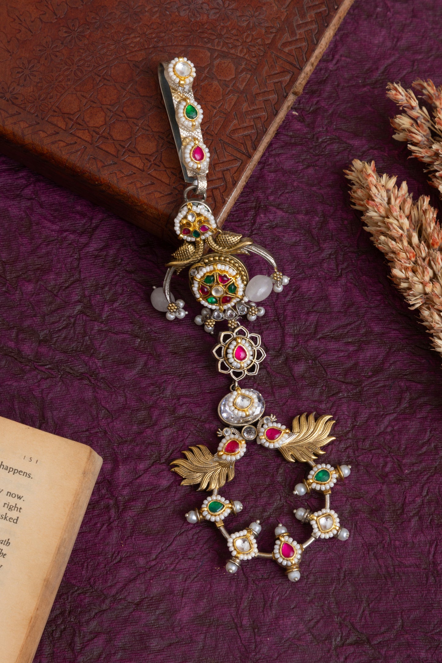 Pachi kundan fusion waist juda