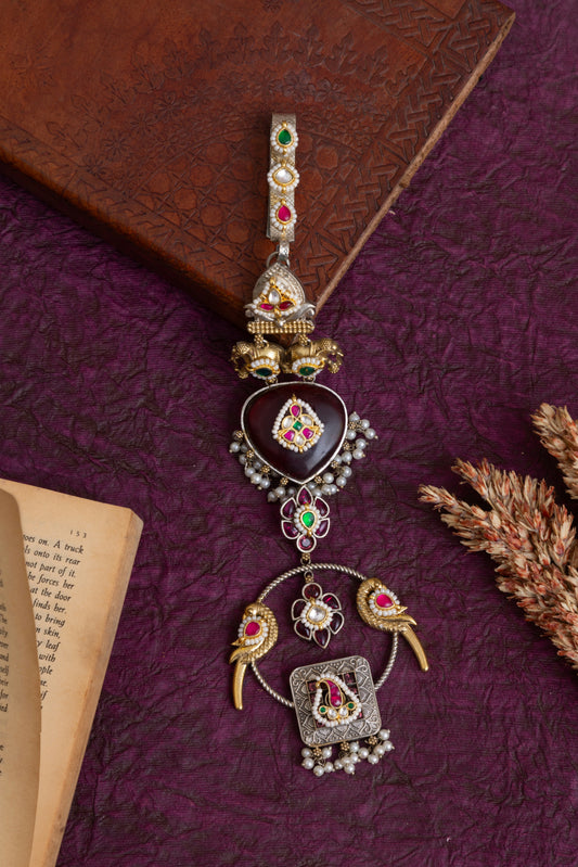 Fusion pachi kundan waist juda