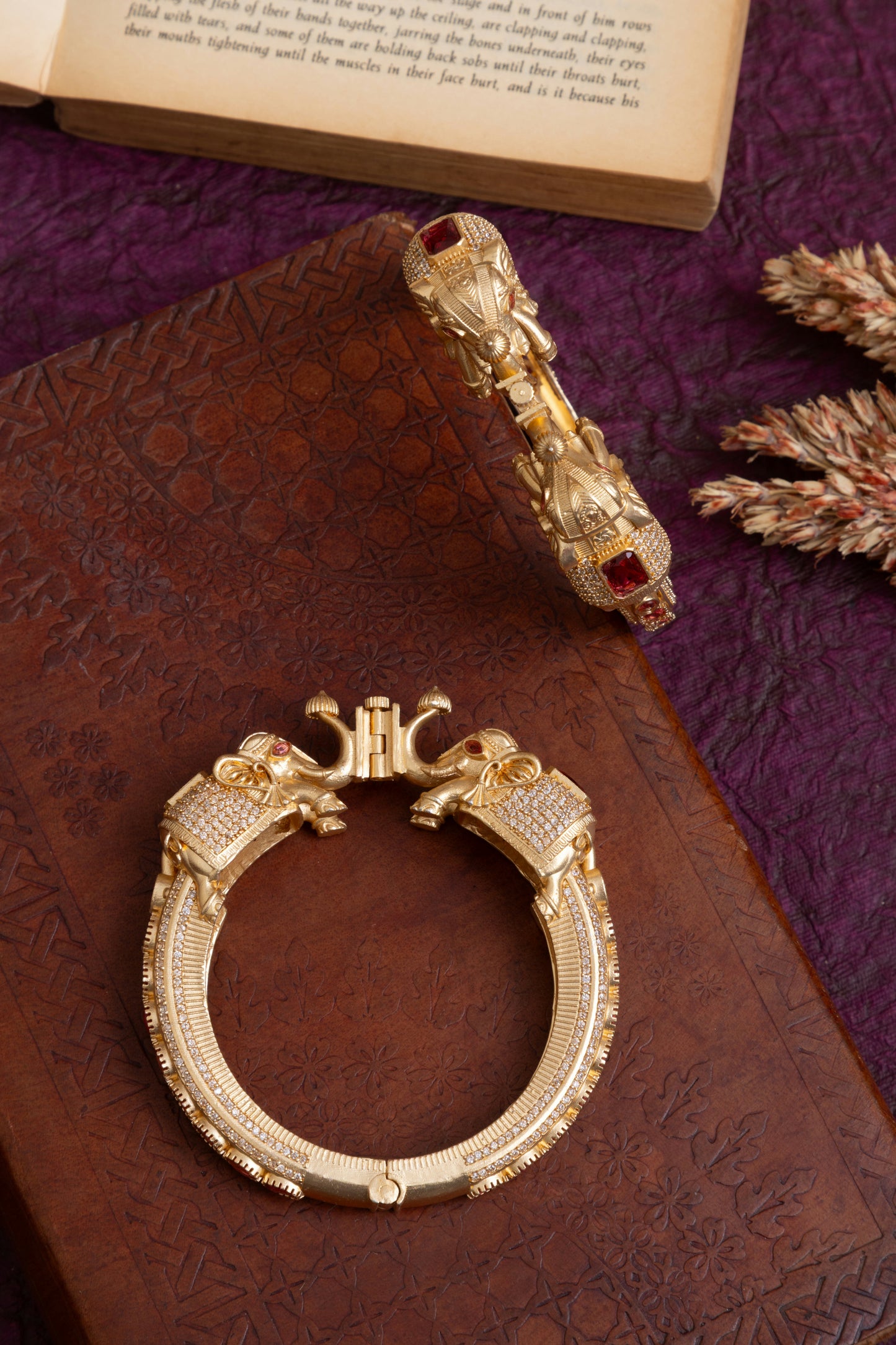 Neetu elephant golden bracelet