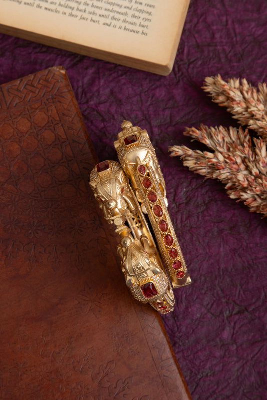 Neetu elephant golden bracelet