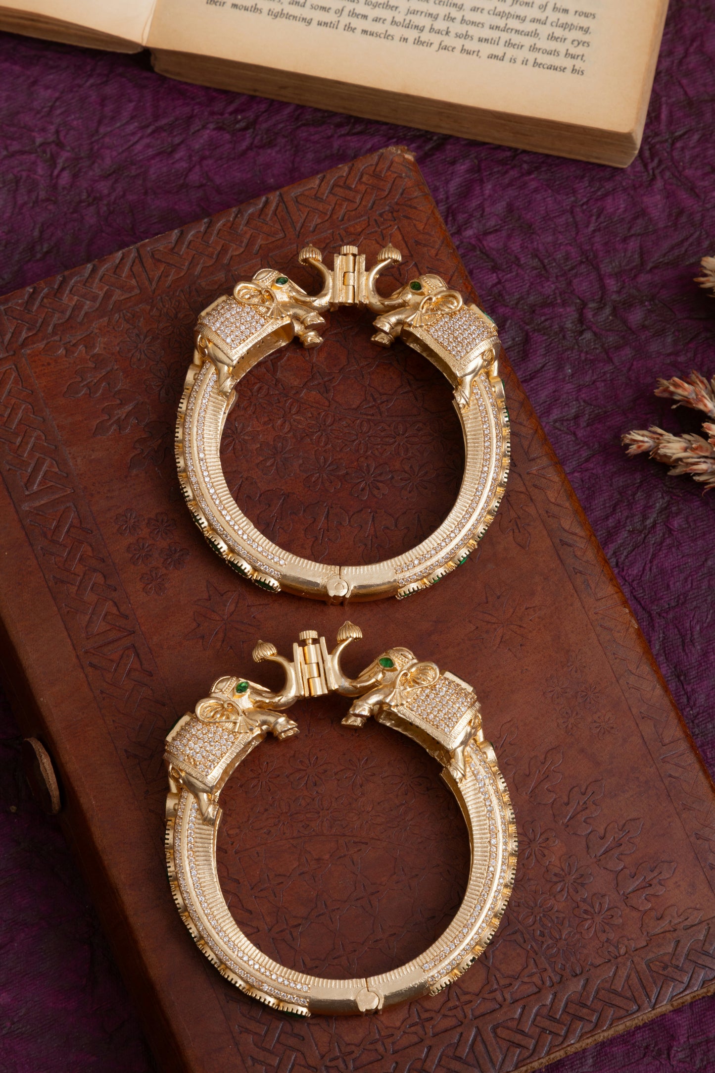 Neetu elephant golden bracelet