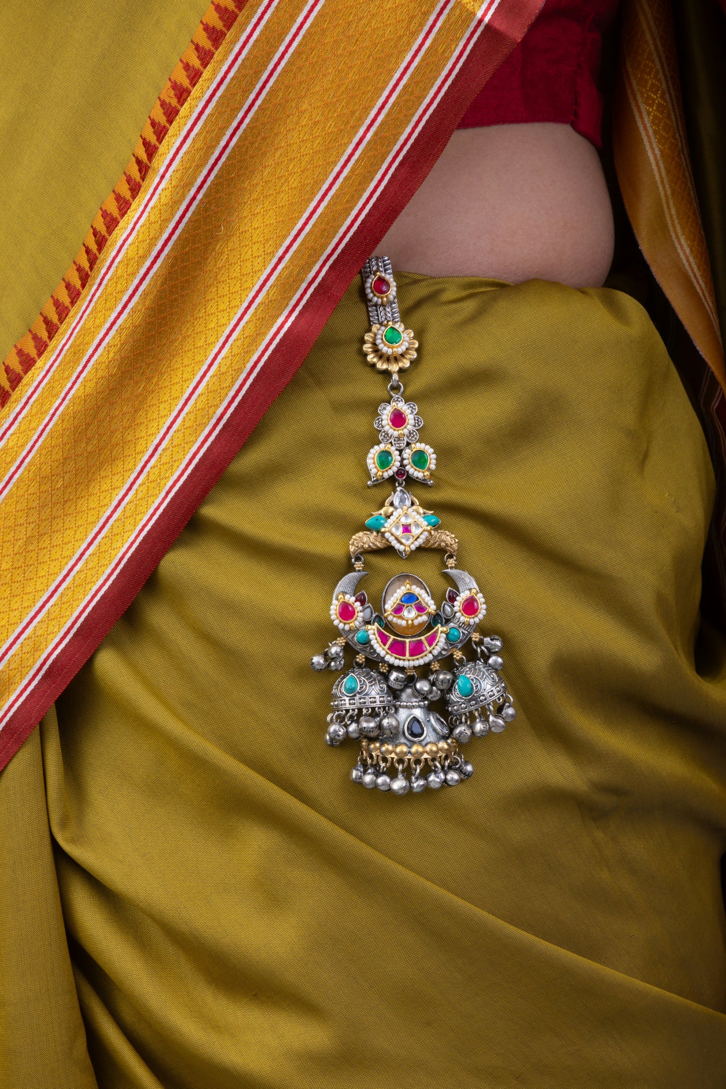 Pachi kundan waist juda