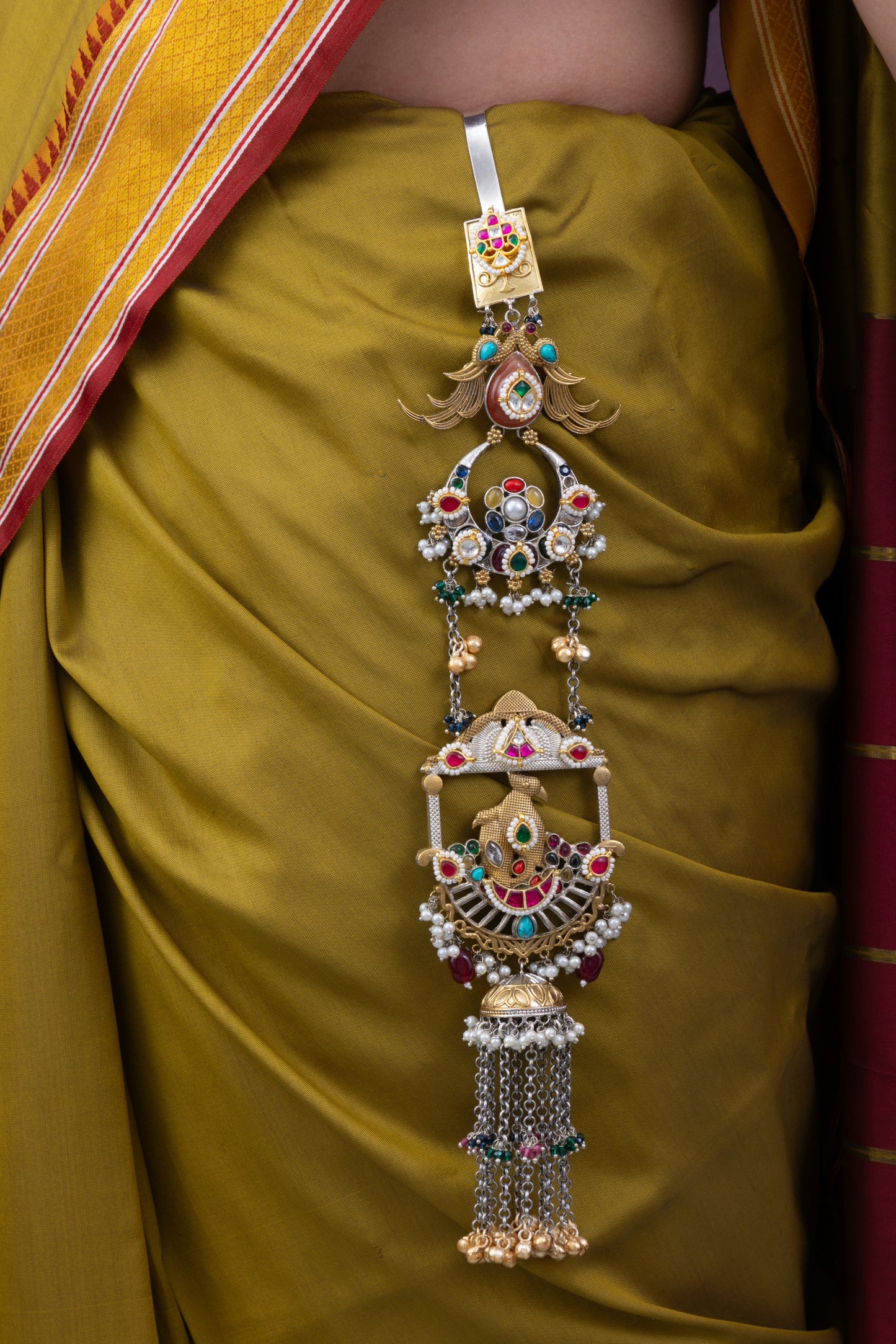 Pachi kundan waist juda