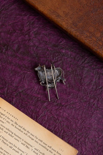 Raval fusion two tone nandi hair pin