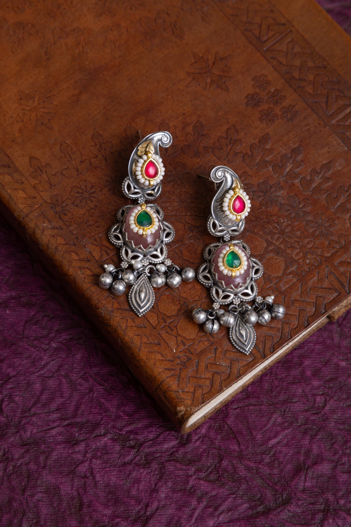 Pandey fusion two tone pachi kundan stone choker