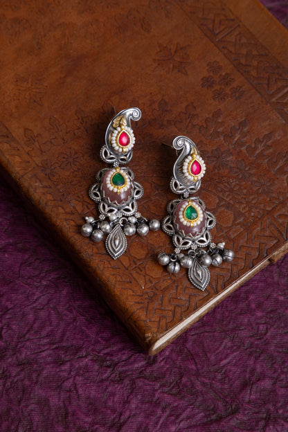 Pandey fusion two tone pachi kundan stone choker