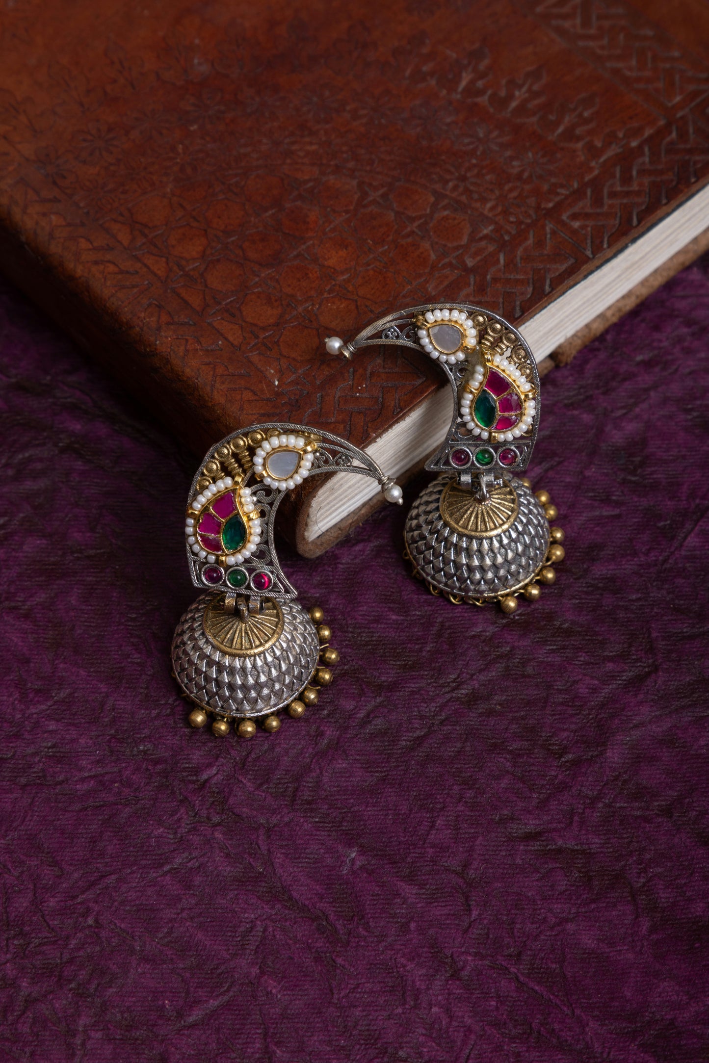 Draupadi fusion two tone pachi kundan hasli choker