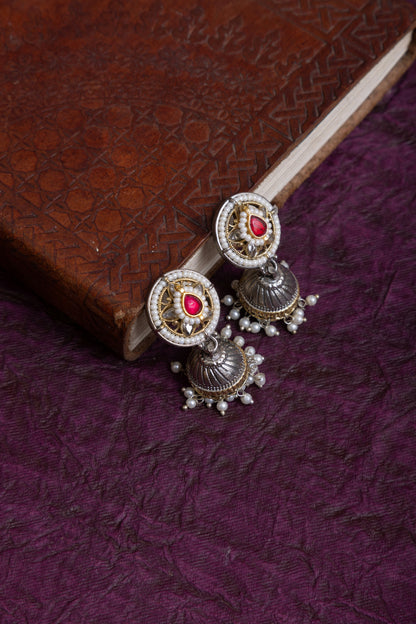 Navya pachi kundan elephant necklace