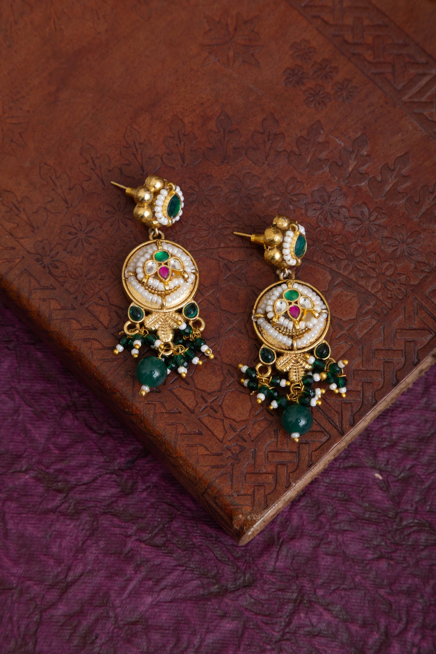 Naina pachi kundan gold heritage choker