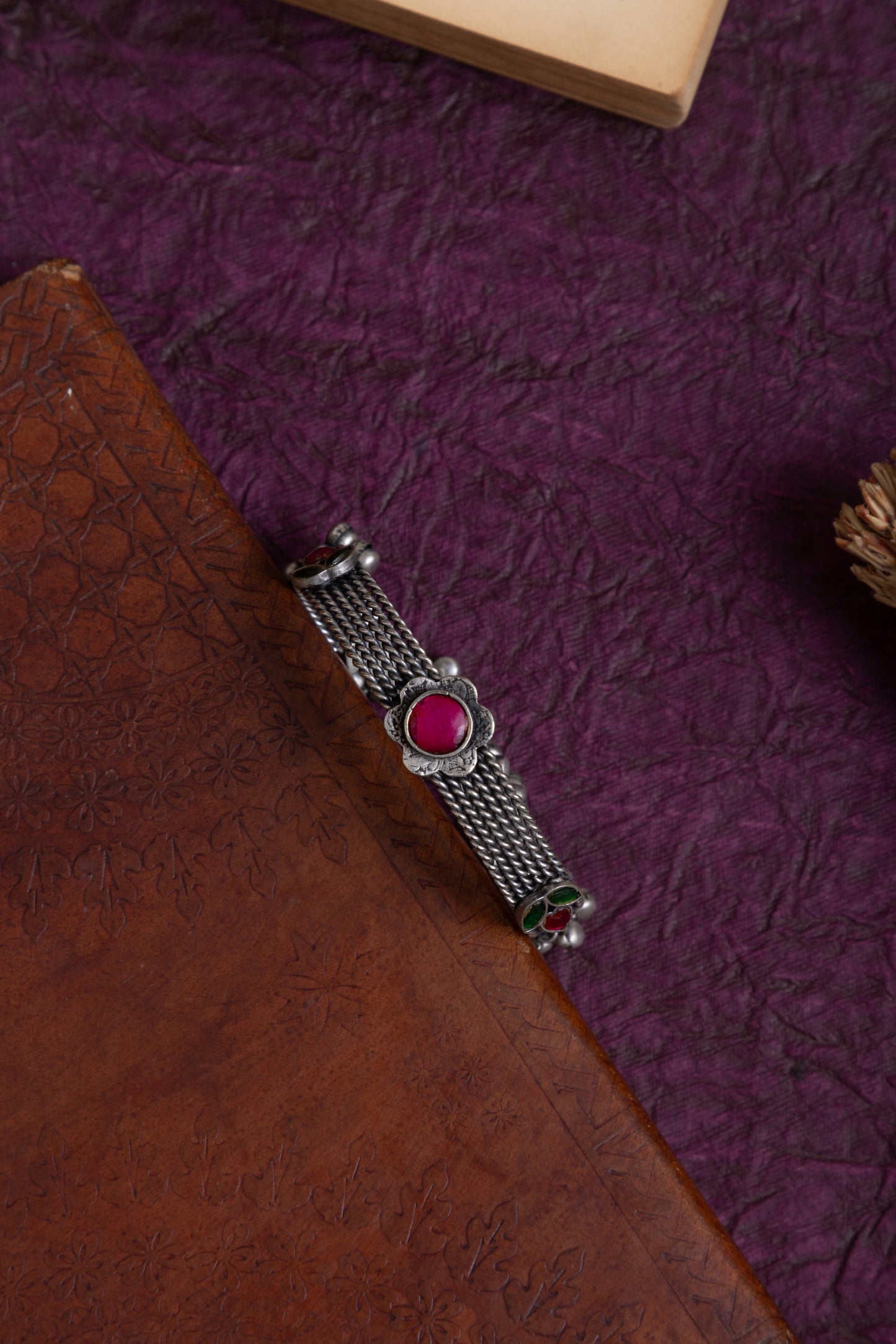 Ekta antique silver bracelet
