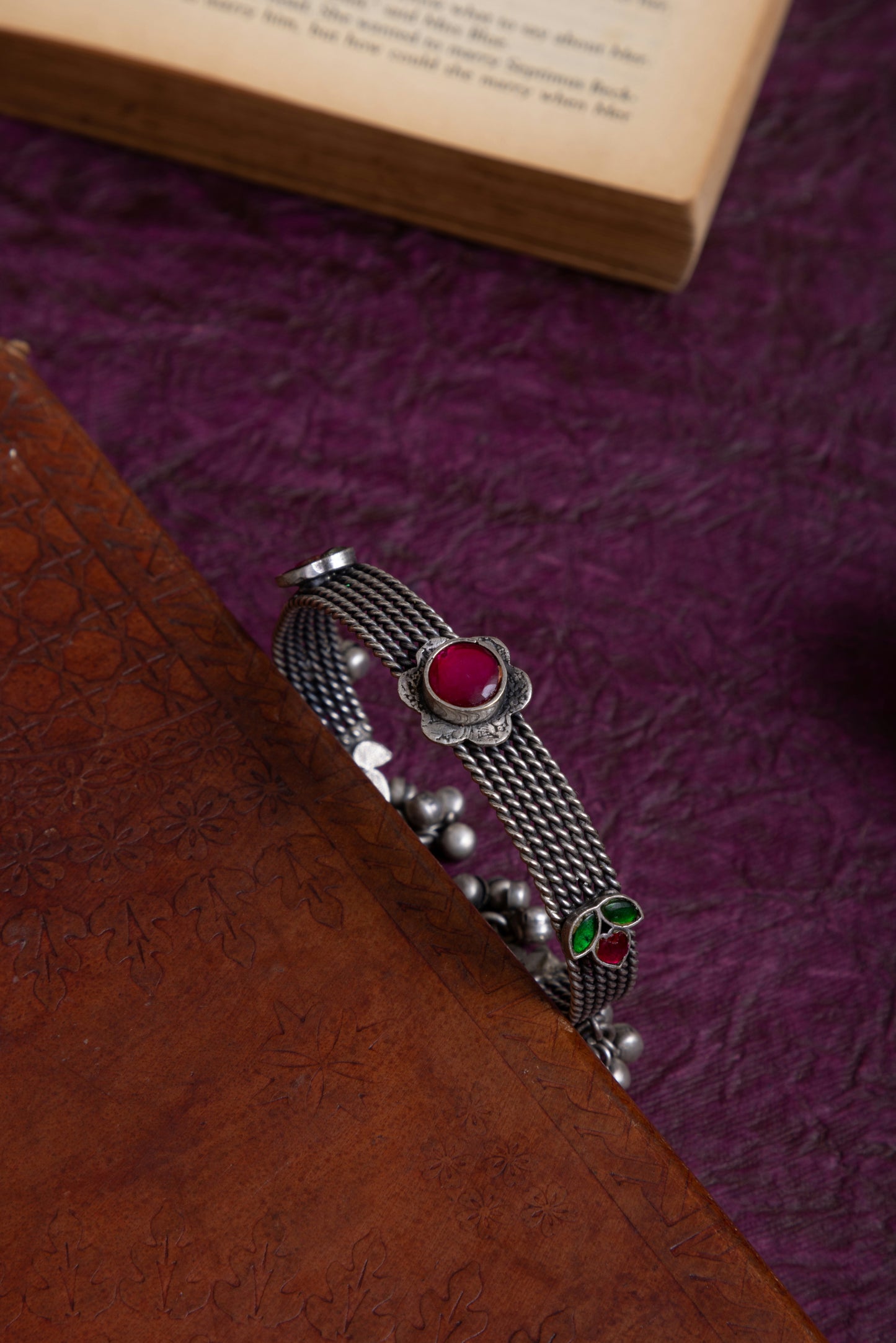 Ekta antique silver bracelet
