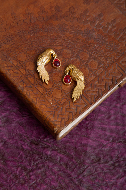 Margi bird antique gold hasli choker