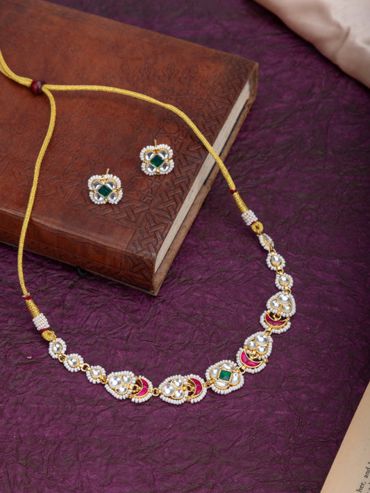 Daisy kundan choker