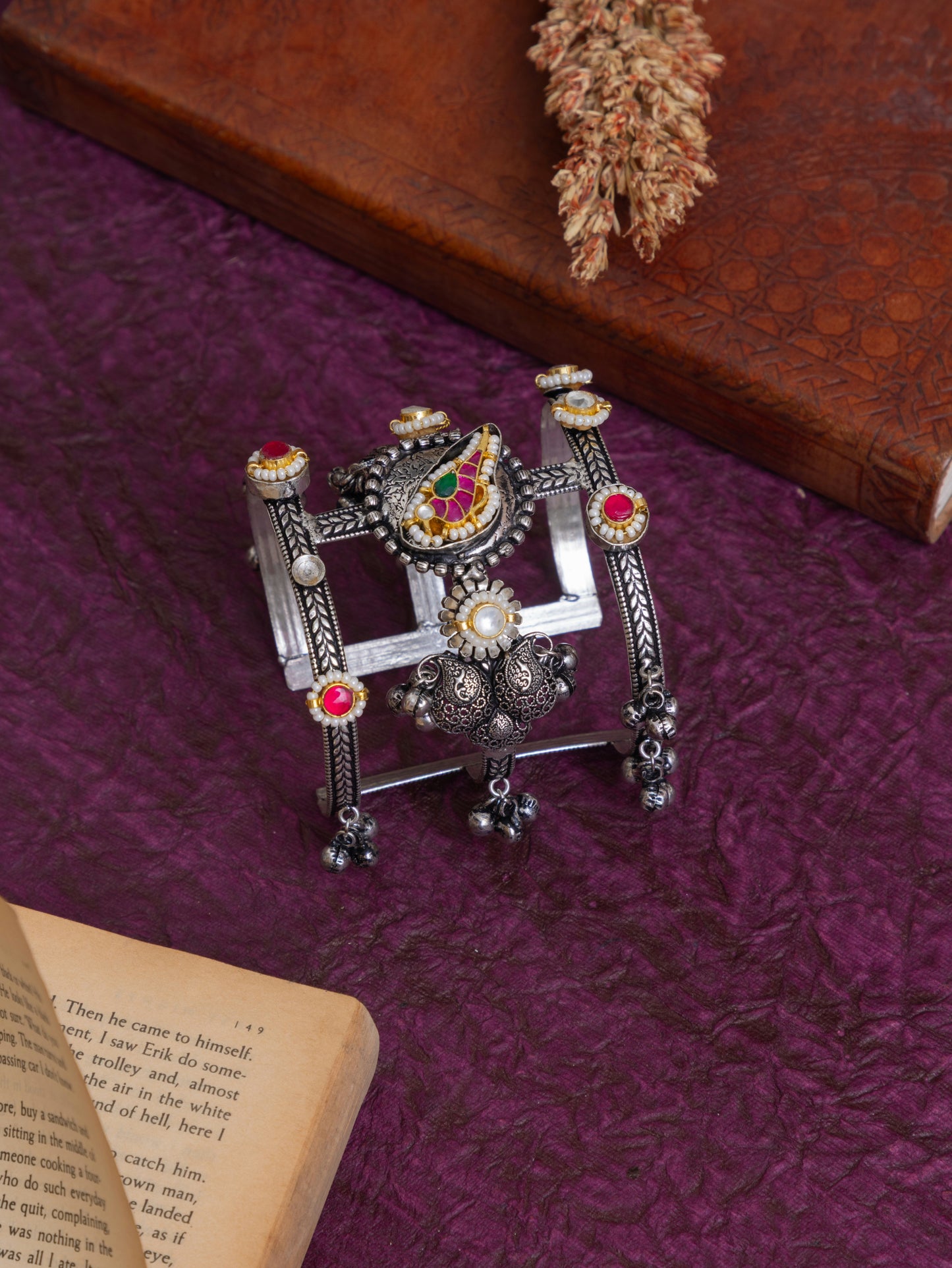 Rajmahal fusion kundan handcuff