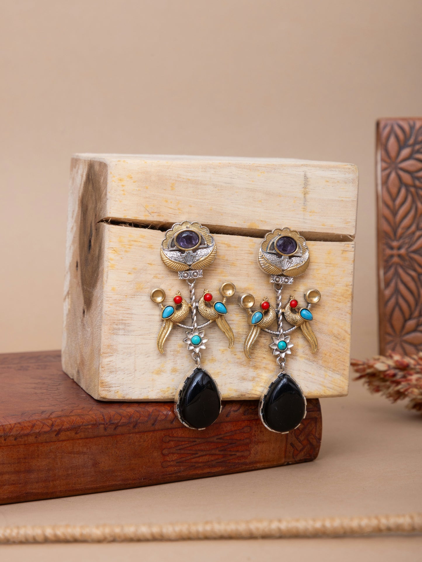 Mayuri dual tone danglers