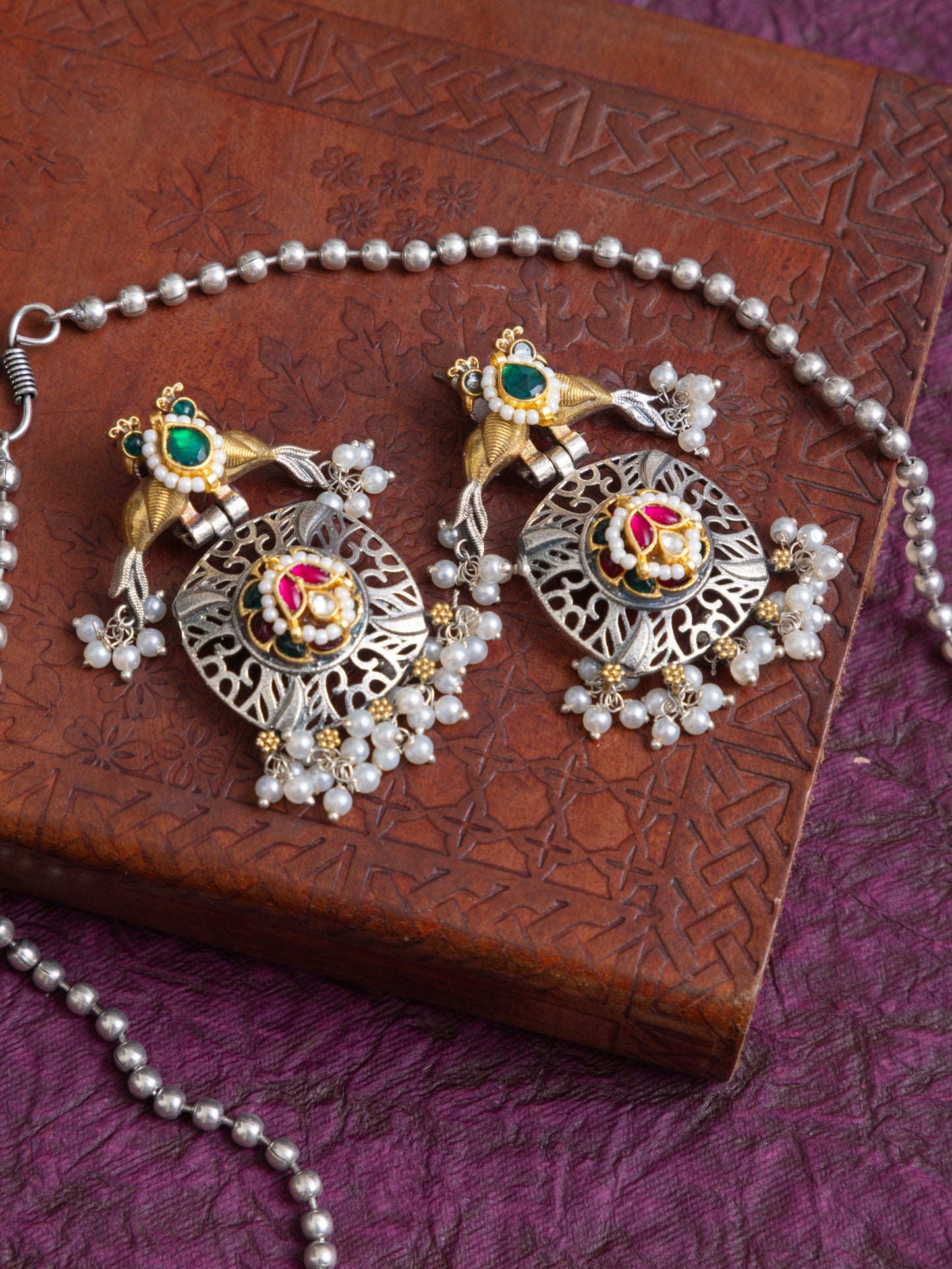 Devyani fusion kundan necklace
