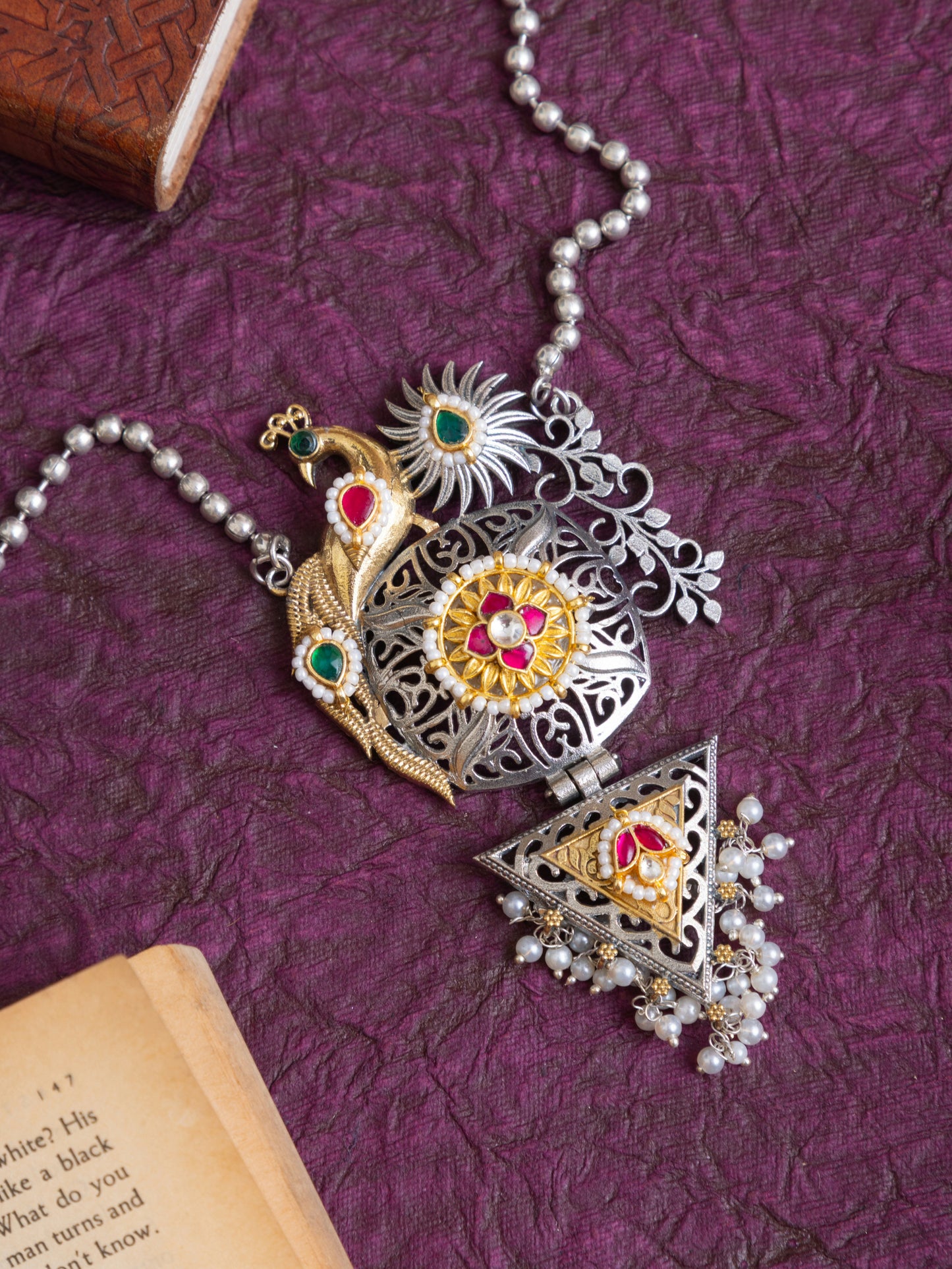 Devyani fusion kundan necklace