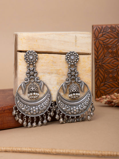 Antique flower chandbali