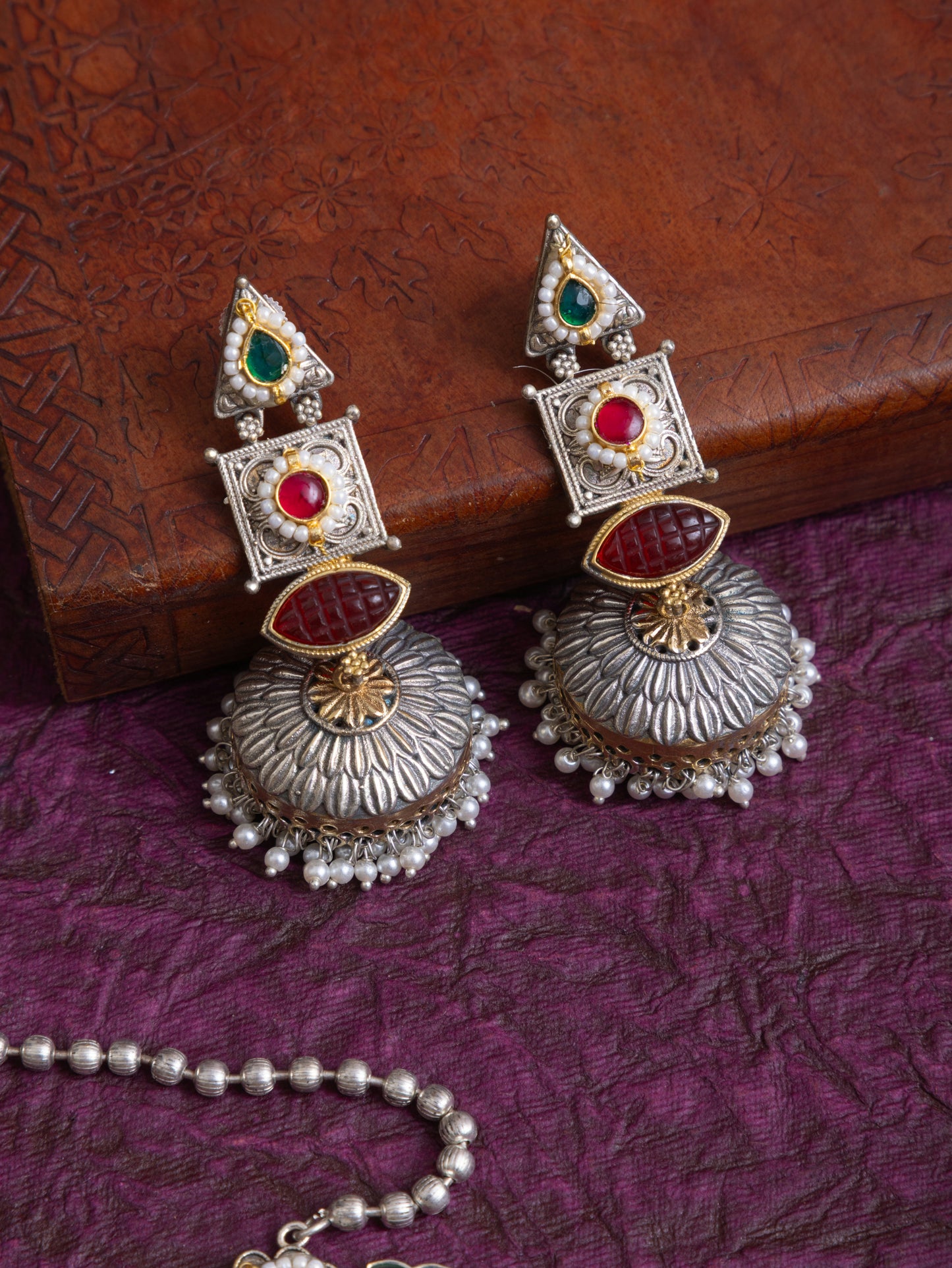 Saanjh premium fusion kundan necklace