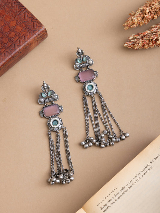Niya silver kashmiri earrings