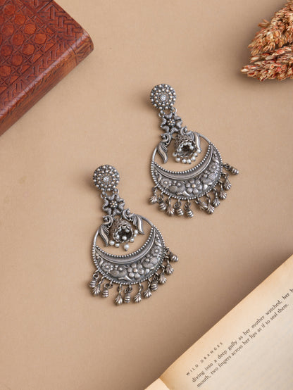 Antique flower chandbali