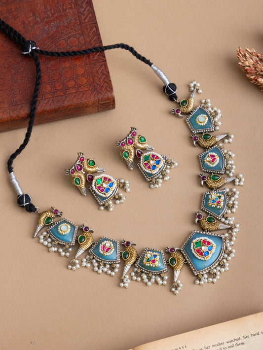 Pachi kundan jadau choker