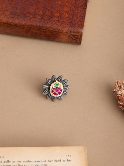 Pinky Pineapple kundan ring  🍍
