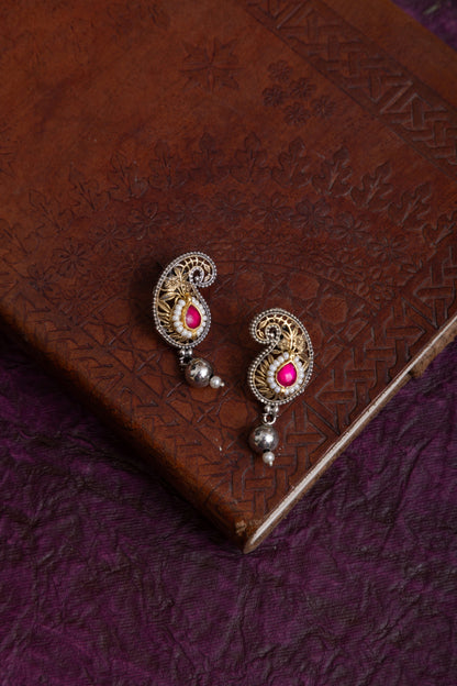 Mango pachi kundan necklace