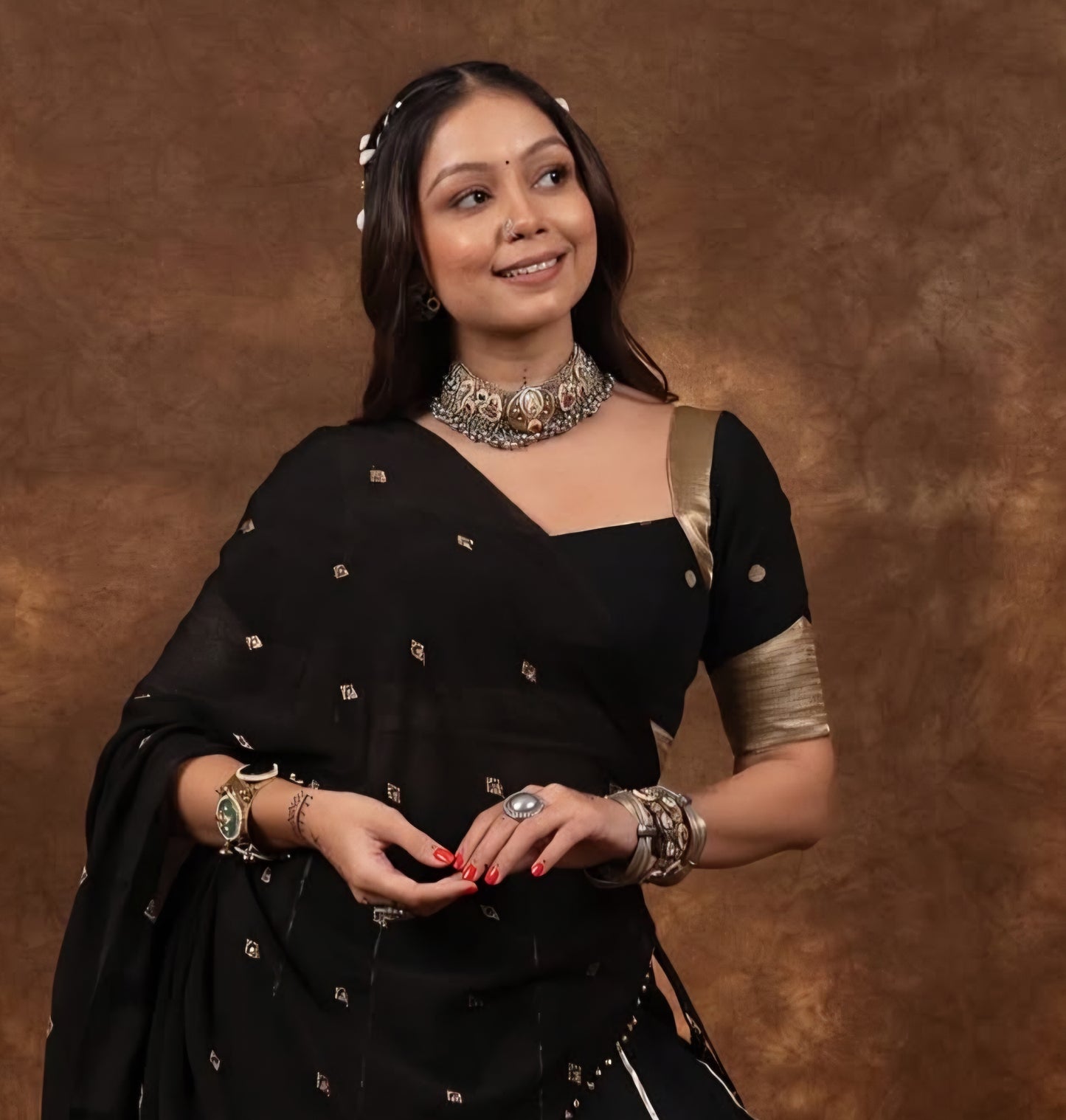 Pachi kundan choker