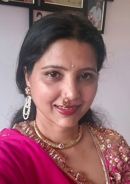 Diya gold kundan hasli