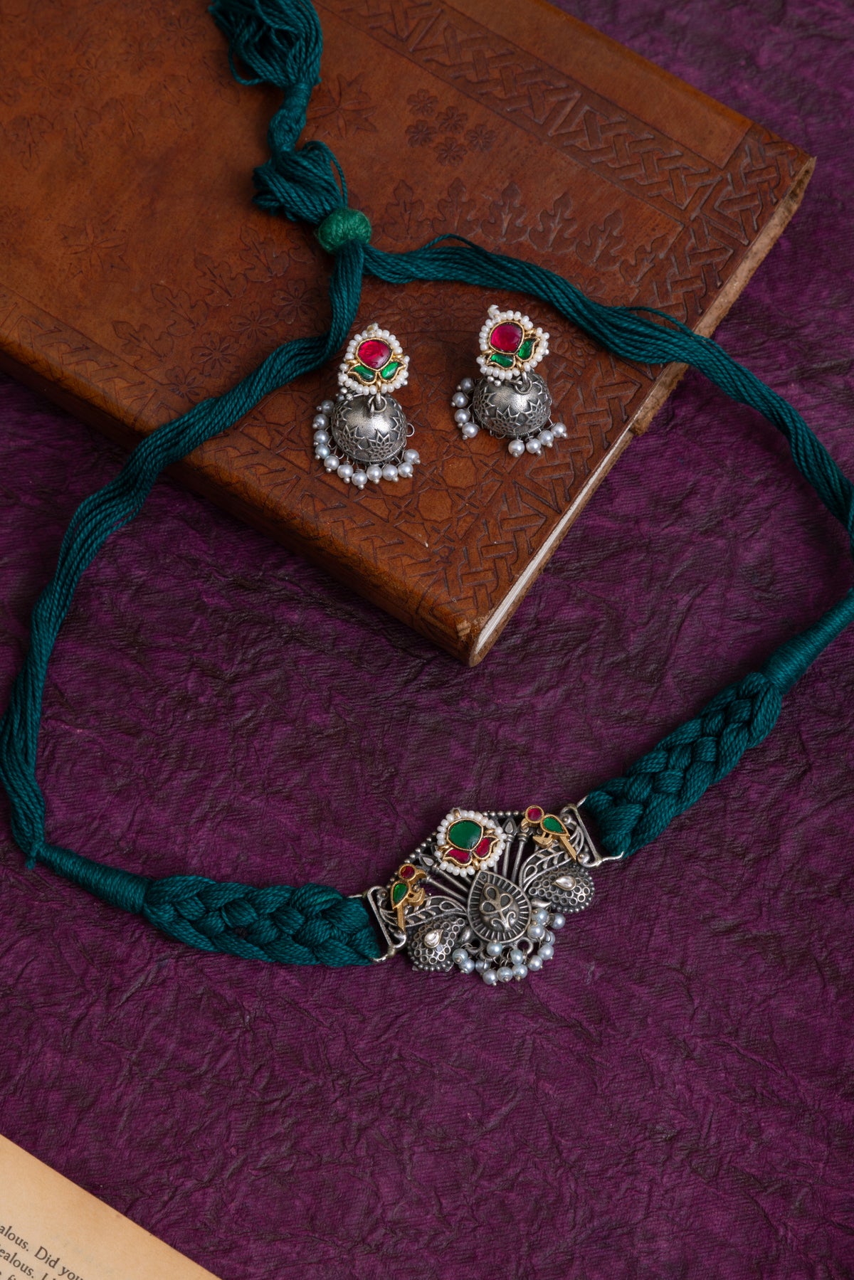 Chiragi handcrafted Fusion  thread choker