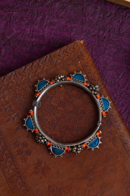 Sarita meenakari antique polish large size bangle