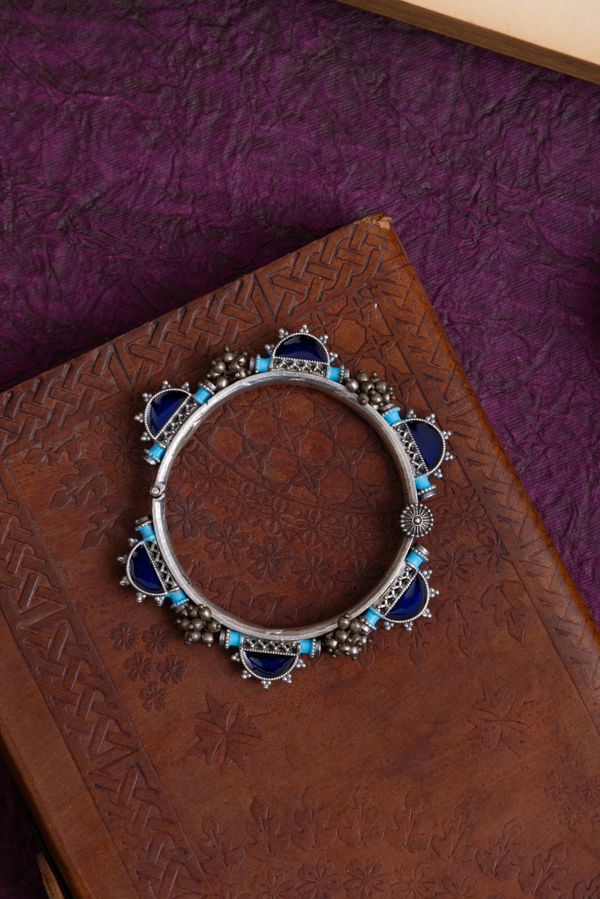 Sarita meenakari antique polish large size bangle