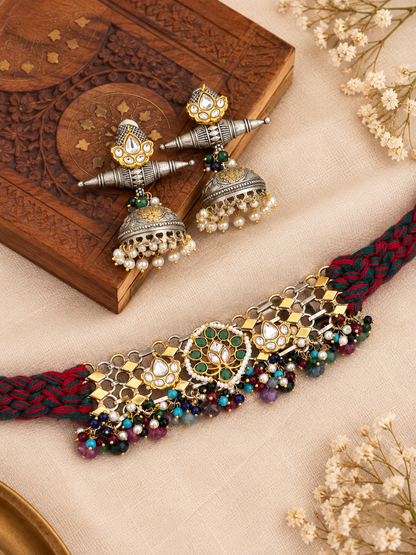 Sona handcrfated fusion thread choker