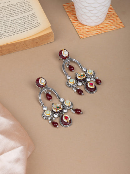 Panjari Pachi kundan chandbali