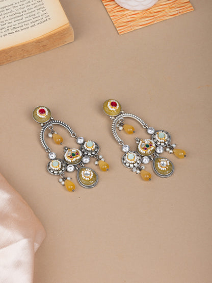 Panjari Pachi kundan chandbali