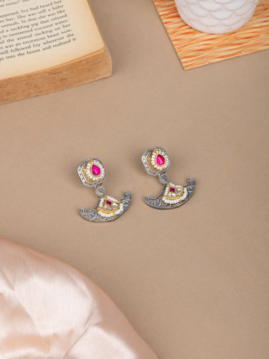 Pachi kundan mini danglers