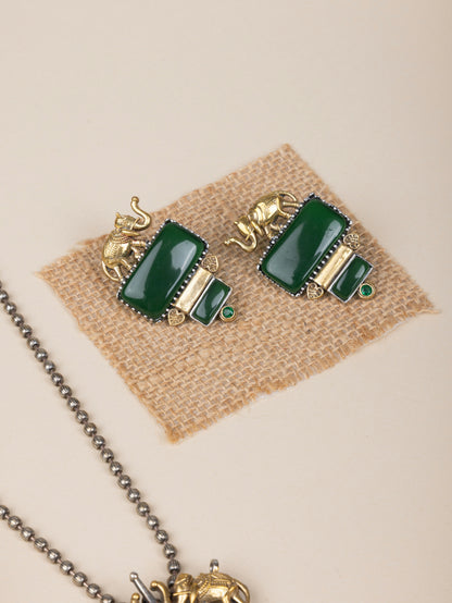 Jiyana Fusion dual tone elephant necklace  🐘
